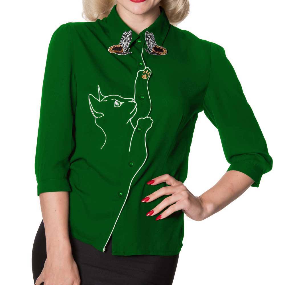 Dancing Days - Snow Bird Blouse - Groen Product image